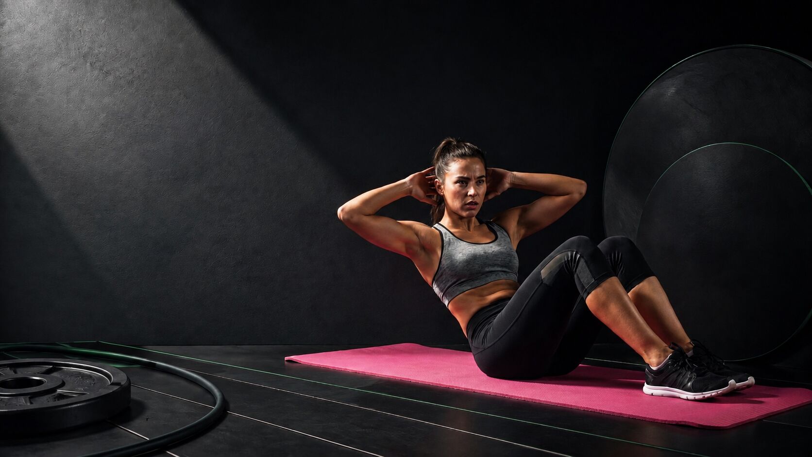 Training auf der Matte im Studio von Body & Care