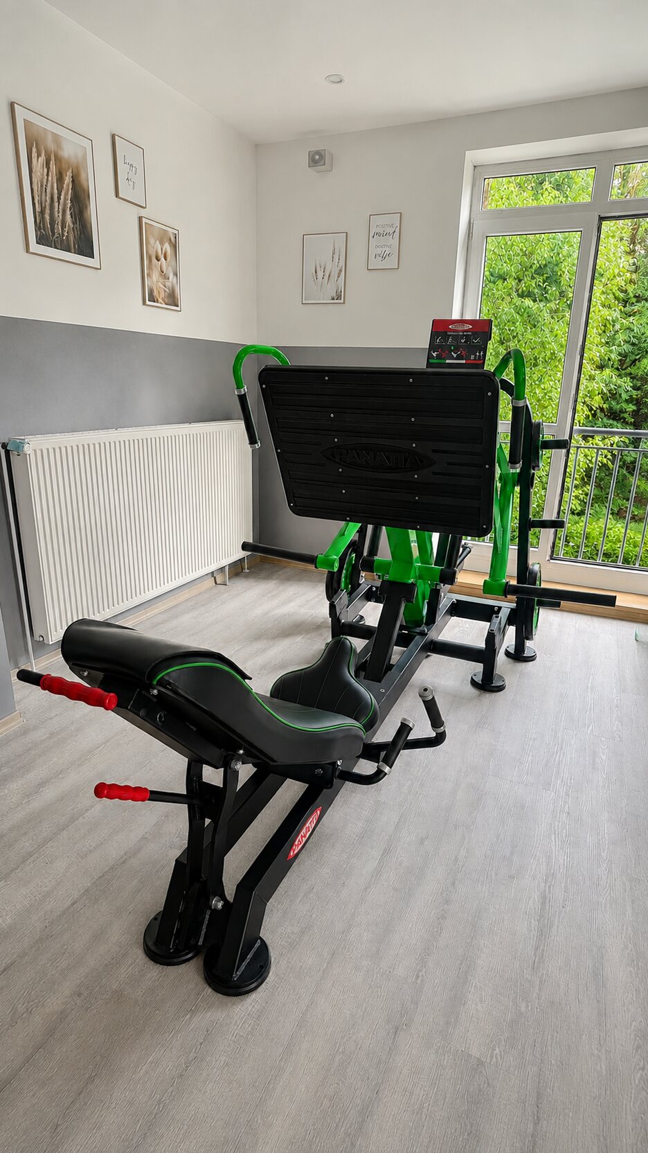 Panatta Trainingsbank am Fenster im Fitnessstudio Hermannsburg